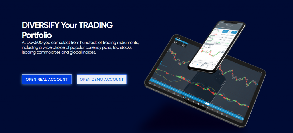 Dow500 trading conditions