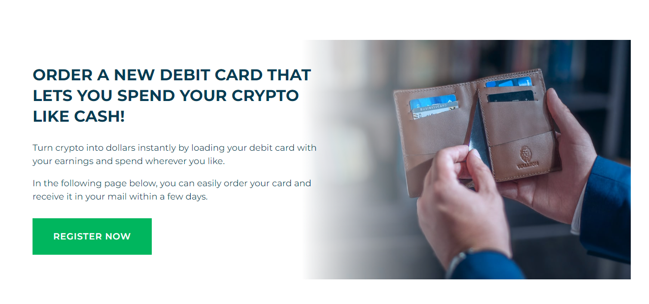  The Revenue Center Pro crypto debit card 
